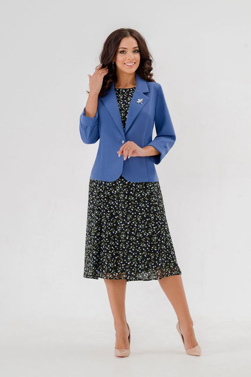 Платье с жакетом Бретани (50-56) - Serenada фото 8