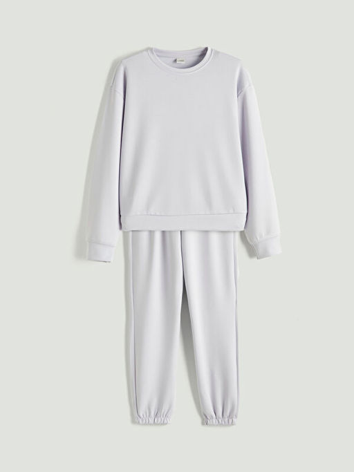 Bisiklet Yaka K?z ?ocuk E?ofman Tak?m