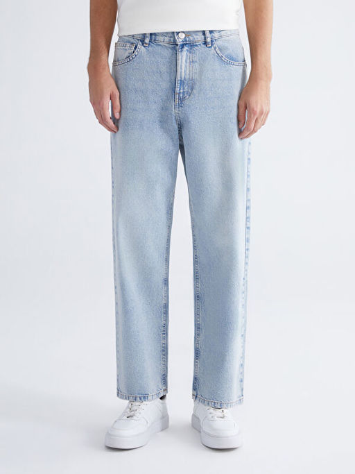 Baggy Fit Erkek Jean Pantolon