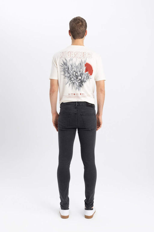 Супероблегающие джинсовые брюки с нормальной талией и очень узкими штанинами - Defacto фото 6