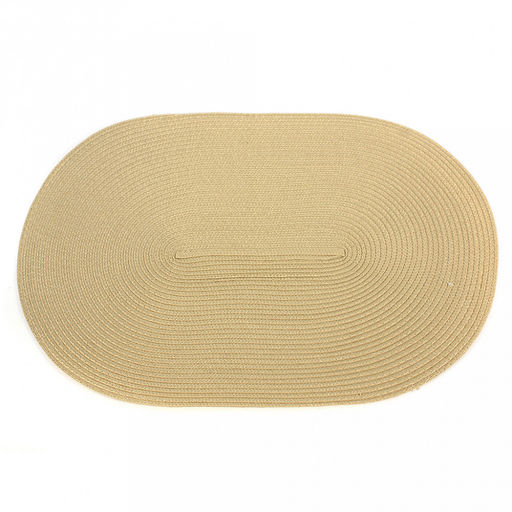 Салфетка под горячее (термосалфетка) "Овальная" 45х30см бежевый (Китай)