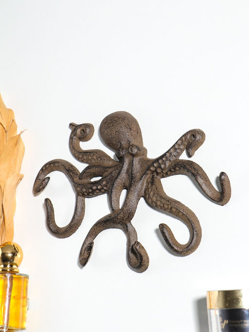 Крючки декоративные чугун "Осьминог" 24,8х18,4х2,6 см
