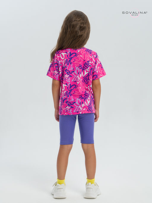 Костюм Актив надписи фуксия-вери-пери - Sovalina фото 24