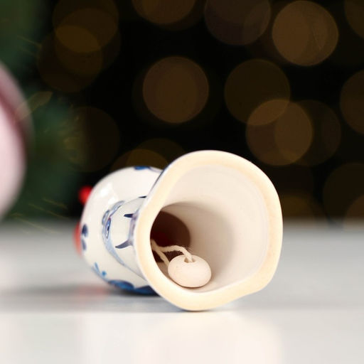 Сувенирный колокольчик Котёнок №1 гжель , 6 см - Simaland фото 4