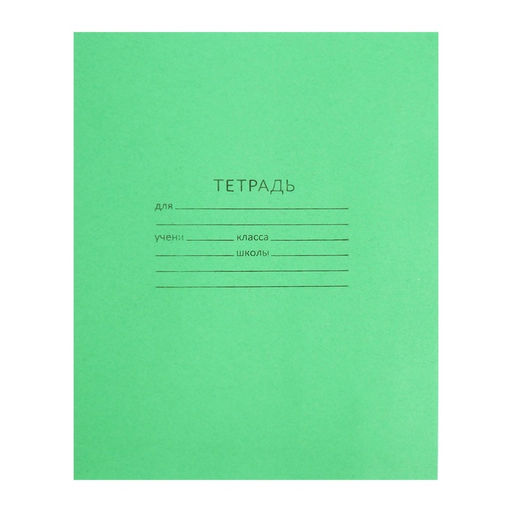 Набор тетрадей 12 листов в линию Зелёная обложка, белые листы 20 шт. - Calligrata фото 4