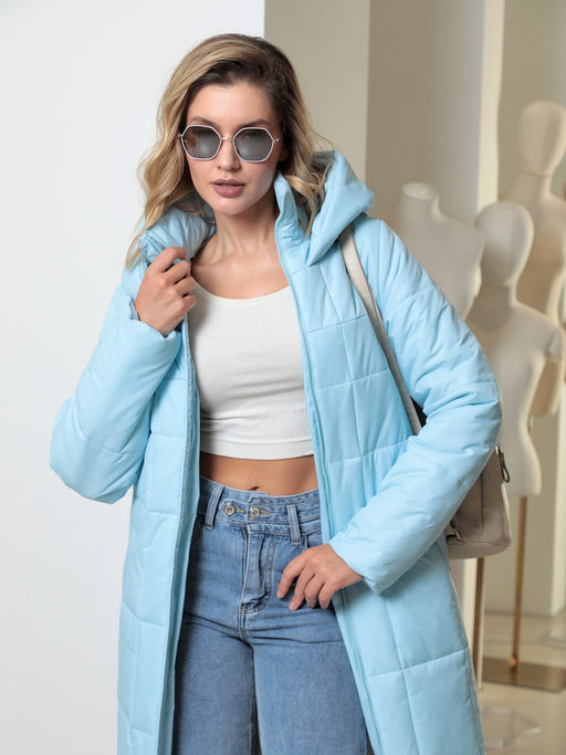 25417 Пальто голубой - Dizzyway фото 4