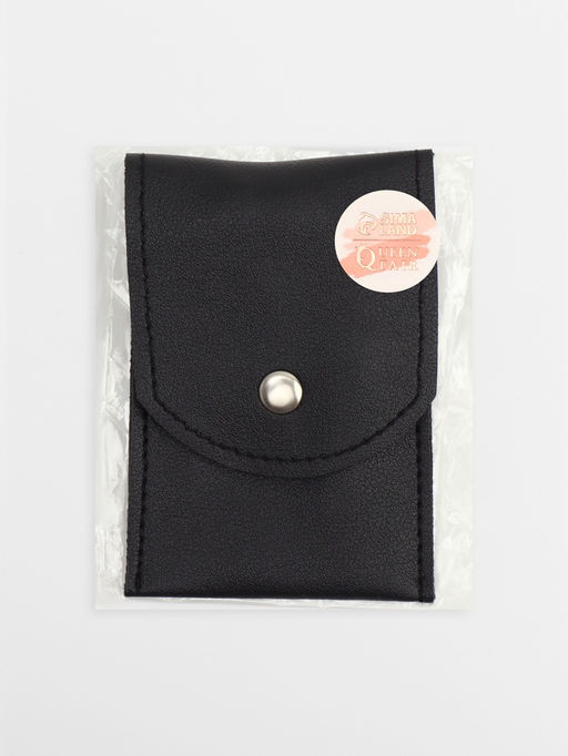 Набор маникюрный, 5 предметов, в футляре на кнопке, чёрный