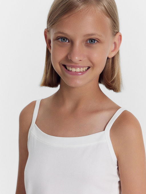 Топ для девочек в молочном цвете - Mark formelle фото 4