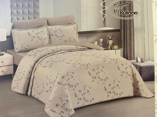Одеяло стеганное с простыней на резинке и наволочками 2шт Koloco 192-1 192-1/07