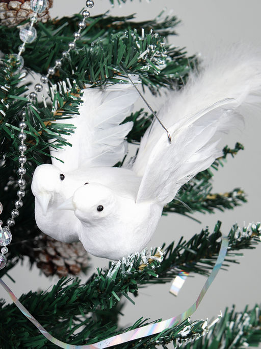 Новогоднее украшение Птица счастья 2 штуки 21 см / SH8931 /уп 500/121870 - Галеонтрейд фото 2