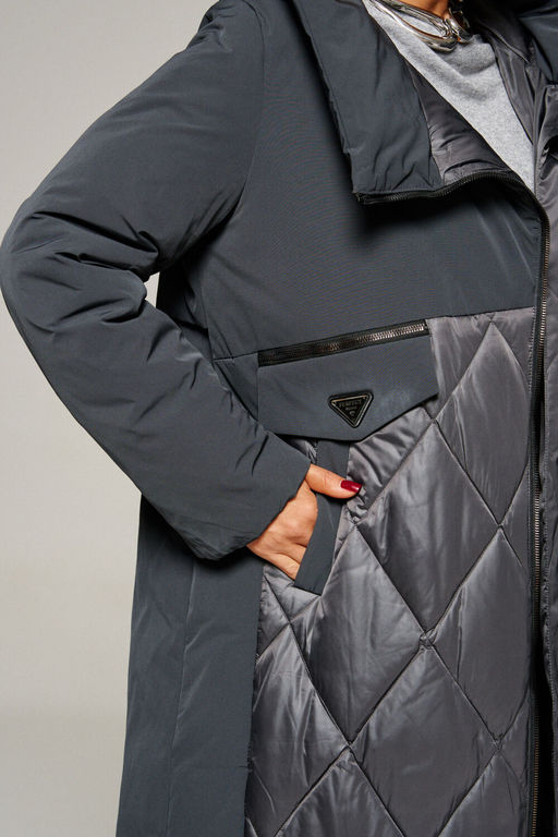 Пальто Beautiful Free 8023 графит