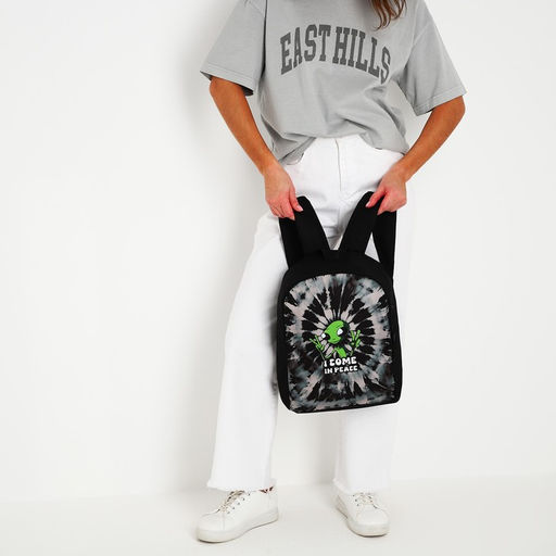 Рюкзак текстильный Инопланетянин, 38х14х27 см, цвет чёрный - Nazamok фото 14