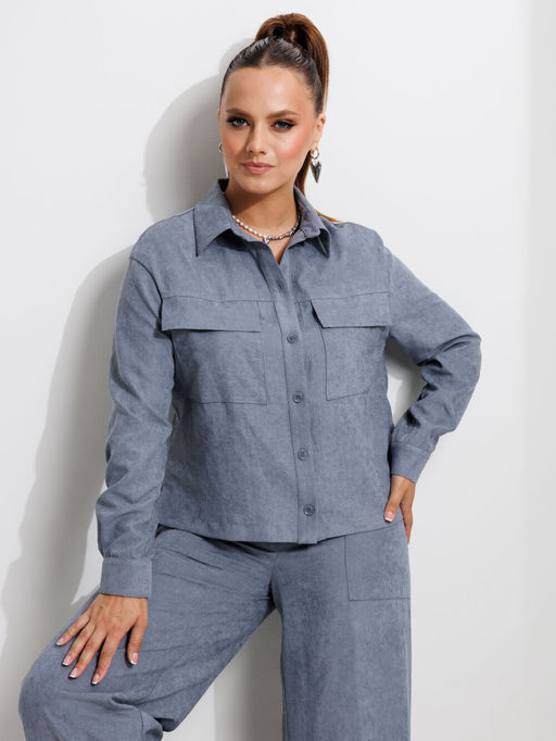 Костюм Galean Style 985-Р серо-голубой