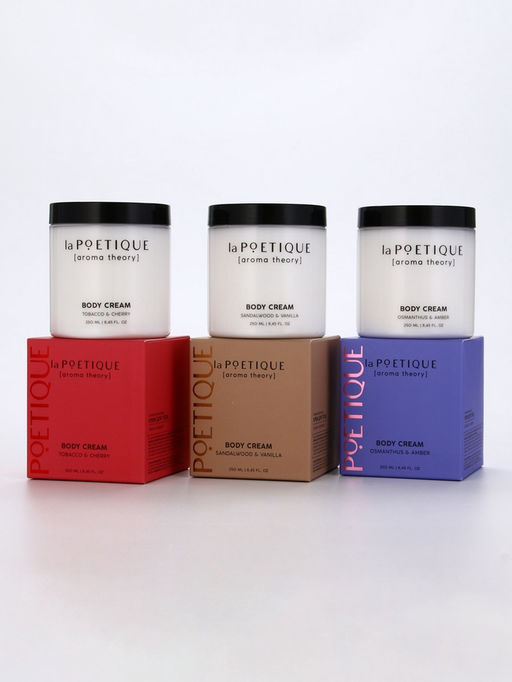 Крем для рук и тела парфюмированный laPOETIQUE, 250 мл, аромат сандал и ваниль