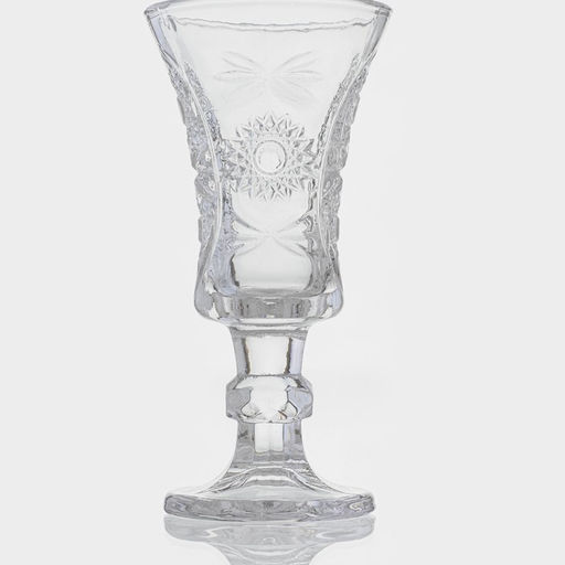 Рюмки Доляна «Ледяная звезда», 40 мл, 10.5×5 см, набор 6 шт., стекло, прозрачные