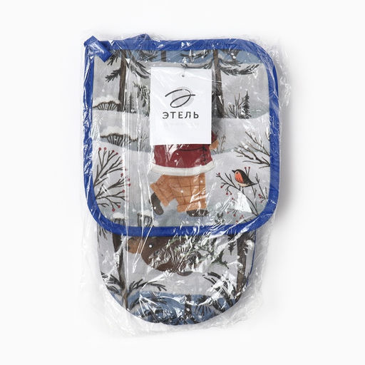 Набор кухонный Этель Forest bear варежка 15?28 см, прихватка 19?19 см,100%хл