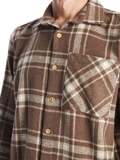 Rahat Kal?p Uzun Kollu Ekose Erkek G?mlek