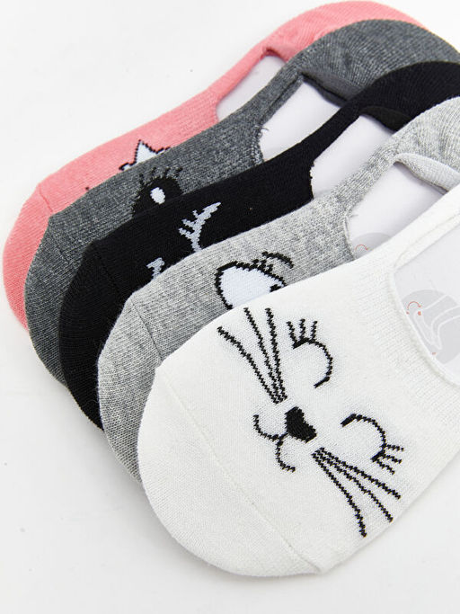 Desenli K?z ?ocuk Babet ?orap 5li