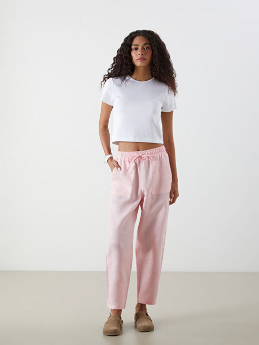 Bisiklet Yaka Dokulu Kad?n Crop