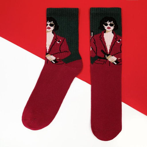 Набор новогодних женских носков KAFTAN Дама р. 36-39 (23-25 см), 2 пары фото 3