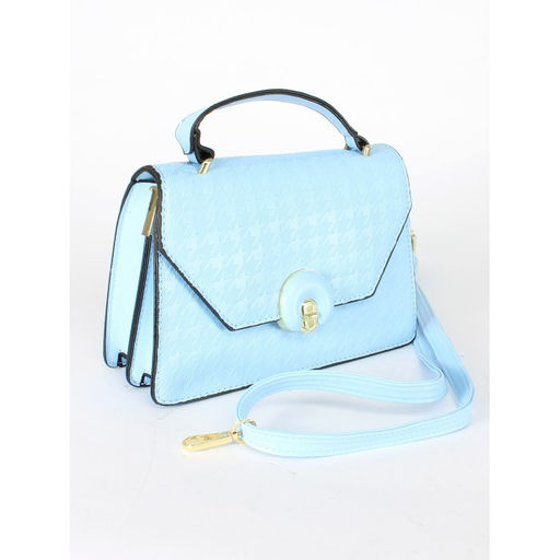Сумка женская искусственная кожа Ch&K-1069, 1отд, плечевой ремень, голубой SALE 255052
