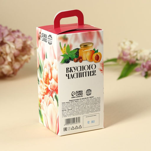 Набор Расцветай от счастья: чай травяной 25 г., крем-мёд с абрикосом 120 г. - Фабрика счастья фото 4