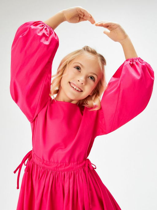 ACOOLA / Платье детское для девочек Fihtel фуксия  фото 4
