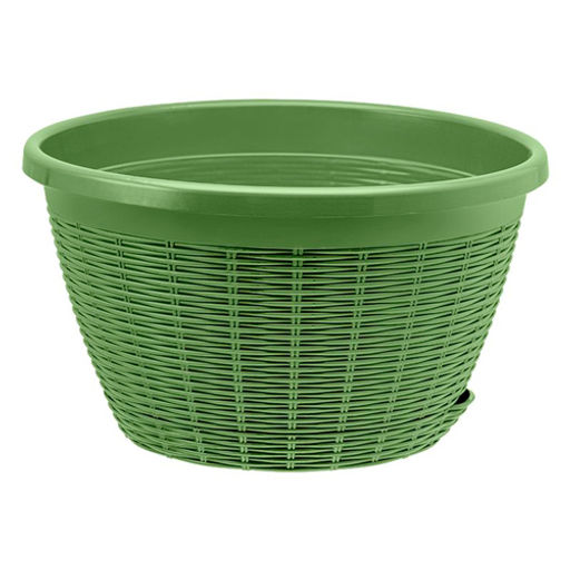 Кашпо Подвесное с подвесом (4,5л) Цв. Оливковый (Арт. КШ-9131) - Вмс фото 2