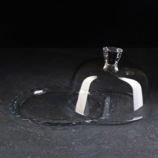 Блюдо с крышкой стеклянное Patisserie, d=26.4 см, h=15.5 см