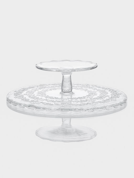 Подставка для торта Magistro «Цветочки», 29×23 см, на ножке, с крышкой-клош, стекло, прозрачная
