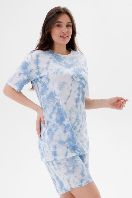 Костюм из кулирки унисекс дым голубой - Амадэль фото 11