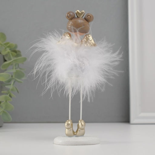 Фигурка полистоун «Ангелочек-сердечко пушок», 17.5×6×5.5 см