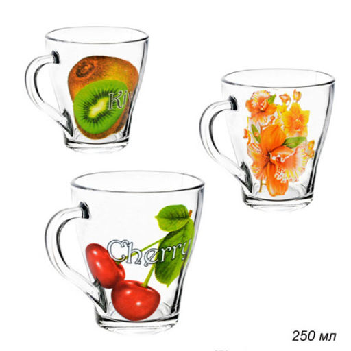Кружка 250 мл Фрукты / 1649 /уп 20/ ассортимент, деколь - ГалеонТрейд фото 6