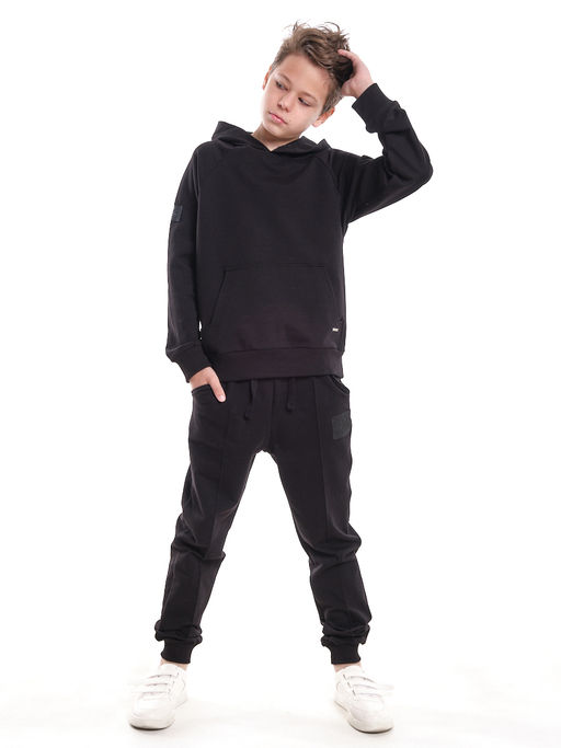 Спортивный костюм для мальчика подростка 22-7815 черный - Mini maxi фото 2