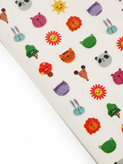 Цена за 3 шт. Наклейки детские оценки «Животные», 7×16 см, 10 листов