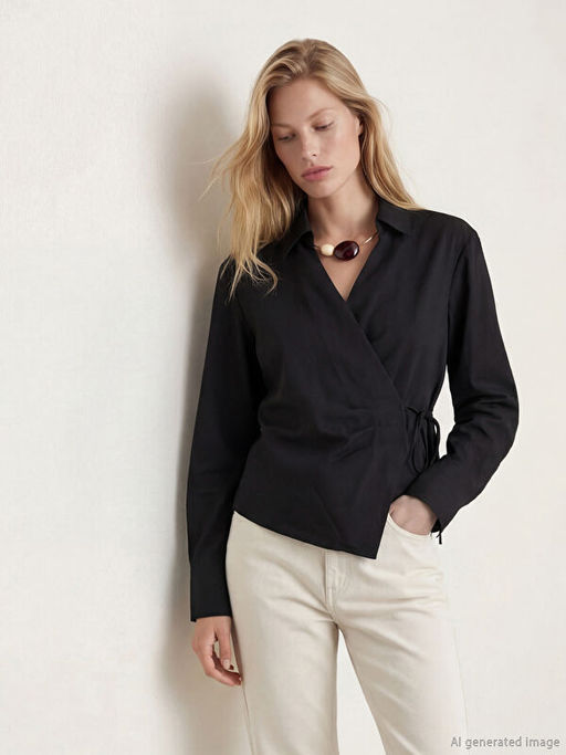 Kruvaze Yaka Kad?n G?mlek