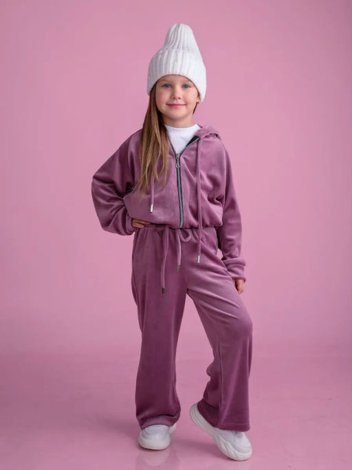 КД1249-М Костюм велюровый ЦВЕТ: СИРЕНЬ