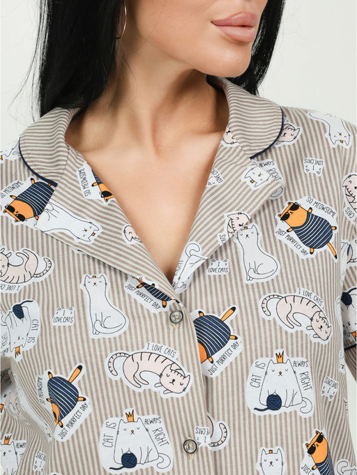 Нимфа пижама женская (фиолетовый) - Lovetex фото 53