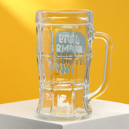 Кружка стеклянная пивная «Делу время, а пиво щас!», 500 мл