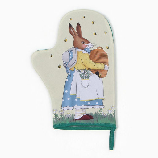 Варежка-прихватка Доляна Пчелы 20х28 см, 35% хл, 65% пэ, ватин 250 г/м2  фото 2