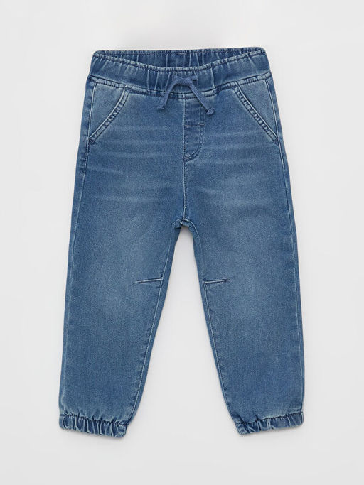 Beli Lastikli Basic Erkek Bebek Jean Pantolon