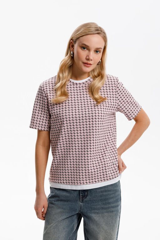 ЕВТ 3231/ретро геометрия фуфайка жен