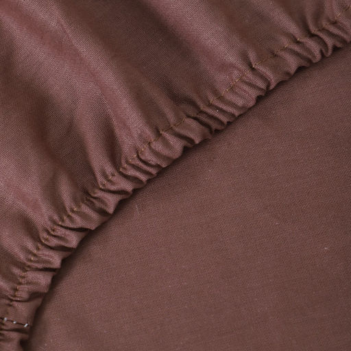 Простыня на резинке Атра 180х200х20, цвет мокко бязь 120г/м, хлопок  фото 4