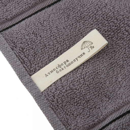 Полотенце махровое "Комфорт" 50х90см, хлопок 100%, серый (Китай)