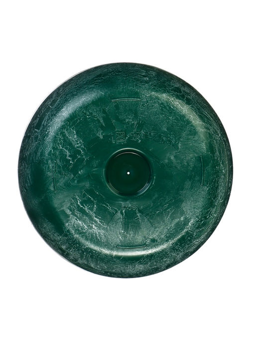 Кашпо для цветов «Микрит», 1.9 л, d=18 см, h=16.5 см, со вставкой, пластиковое, зелёное