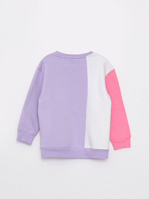 Bisiklet Yaka Daisy Duck Bask?l? Uzun Kollu K?z ?ocuk Sweatshirt - Waikiki фото 2
