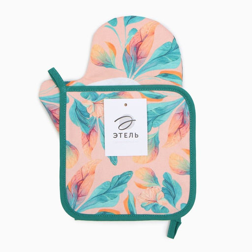 Набор кух. Этель Птичка варежка-прихватка 20х28см, прихватка 19х19см,100% хл  фото 4