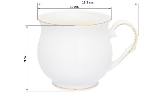 Кружка 480 мл 13,5*10*9 см Белоснежная долина бочонок - Elan gallery фото 2