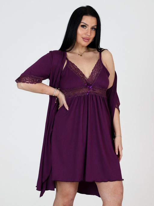 509-ХС ЖЕНСКИЙ КОМПЛЕКТ ДВОЙКА (Фиолетовый) - А-дина фото 4
