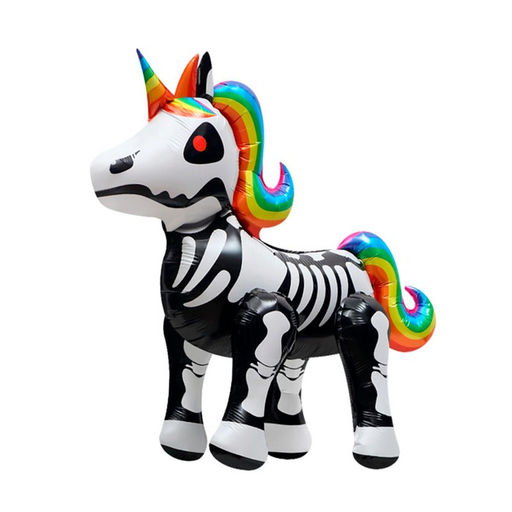 Воздушный шар фольгированный 25" «Единорог-скелет», фигура, под воздух